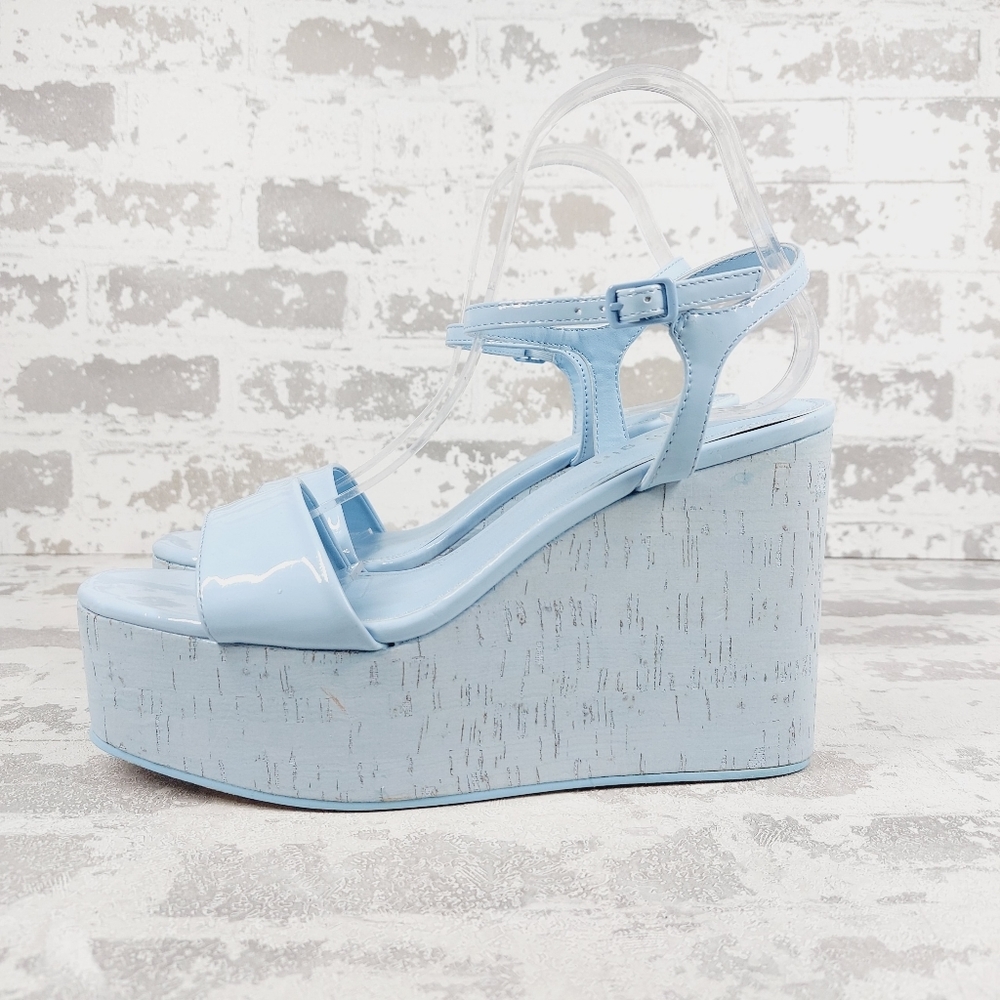 New MADDEN GIRL Theo-c Platform Wedge In Blue i730
